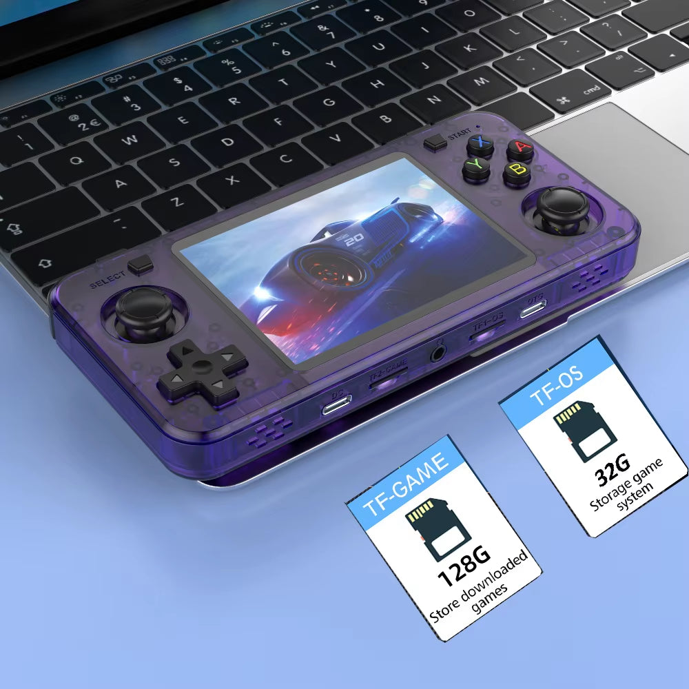 New R36H Retro Handheld Console Open-Source Linux System Classic Game Consoles 3.5 Inch IPS Screen 64G Portable Video Player