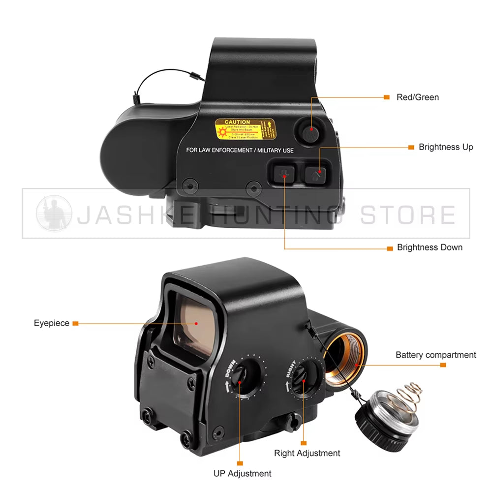 Tactical G43 3X Magnifier with EXPS3 Red Dot Sight and QD Mount for 20MM Rail Systems