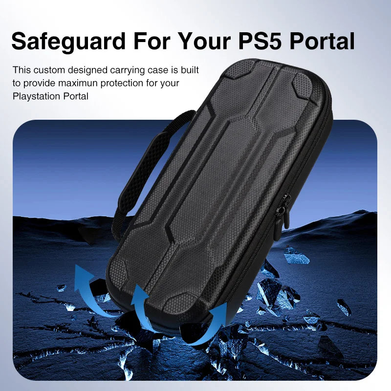 Carrying Case for Sony PS5 Playstation Portal Shockproof Protective Cover Portable Storage Bag Shell for PS Portal Accessories