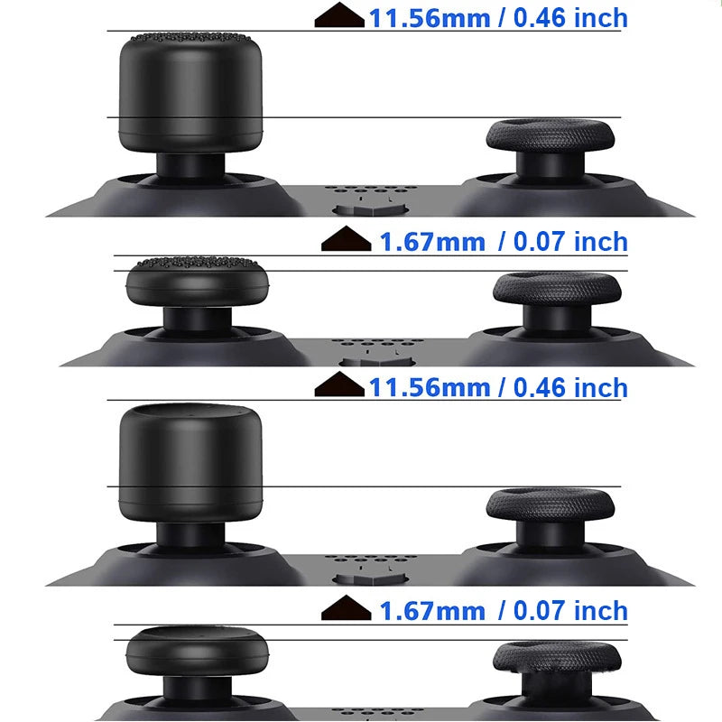 8PCS Universal Silicone Analog Stick Grip Caps for PS4 PS5 Switch Pro Xbox Controller Joystick Gamepad Thumb Grips Accessories