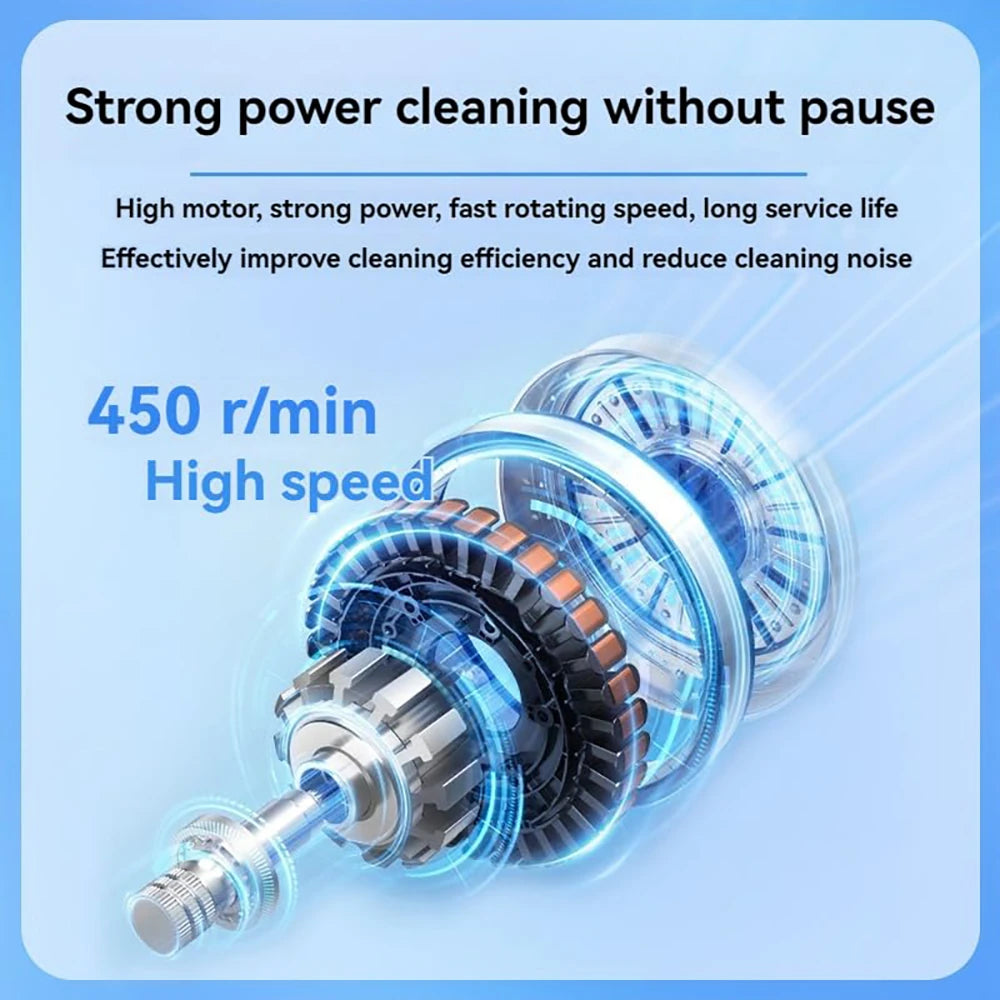 Novulife Cordless Electric Spin Scrubber with 9 Replacement Head Dual Speed Electric Brush for Cleaning Power Bathroom Scrubber for Bathtub Tile Floor