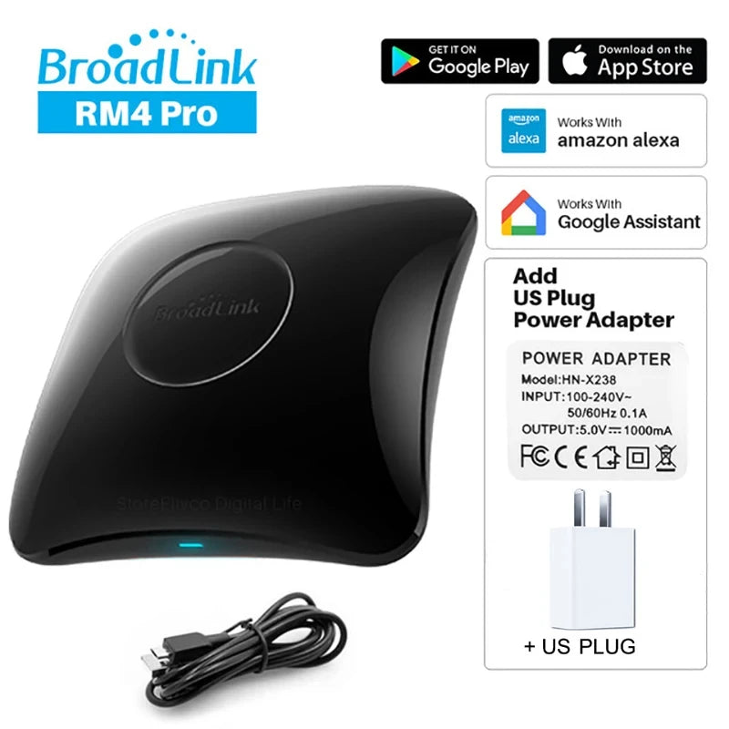 Original RM4 Pro IR RF WIFI Universal Smart Remote Control Rm4Pro Smarthome Automation Work with Alexa and Google Home