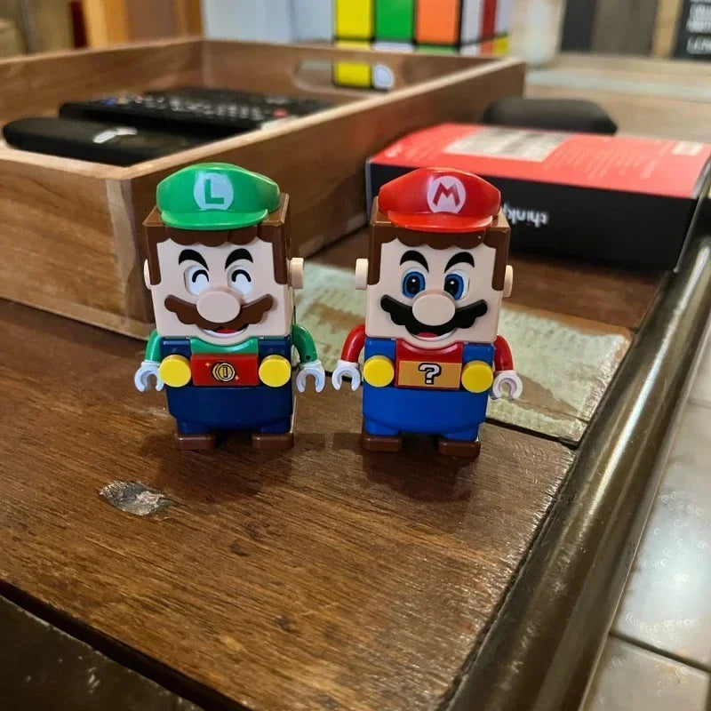 New Super Mario Bros Set Building Blocks Yoshi Bowser Mini Action Figure Toys
