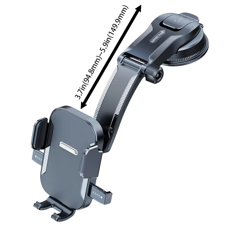 Universal Car Phone Holder - Versatile Dashboard and Windshield Mount for GPS Navigation