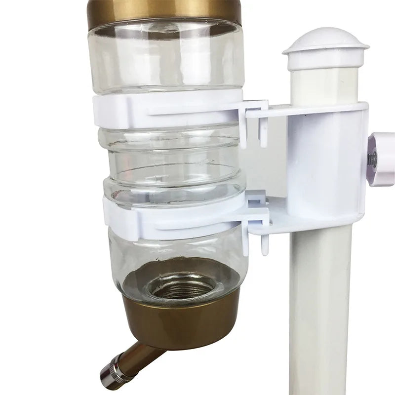 Automatic Pet Drinker Dog Bowls Water Bottles Universal Dog Waterer Feeder 2 in 1 Liftable Dispenser Puppy Supplies Space-Saving