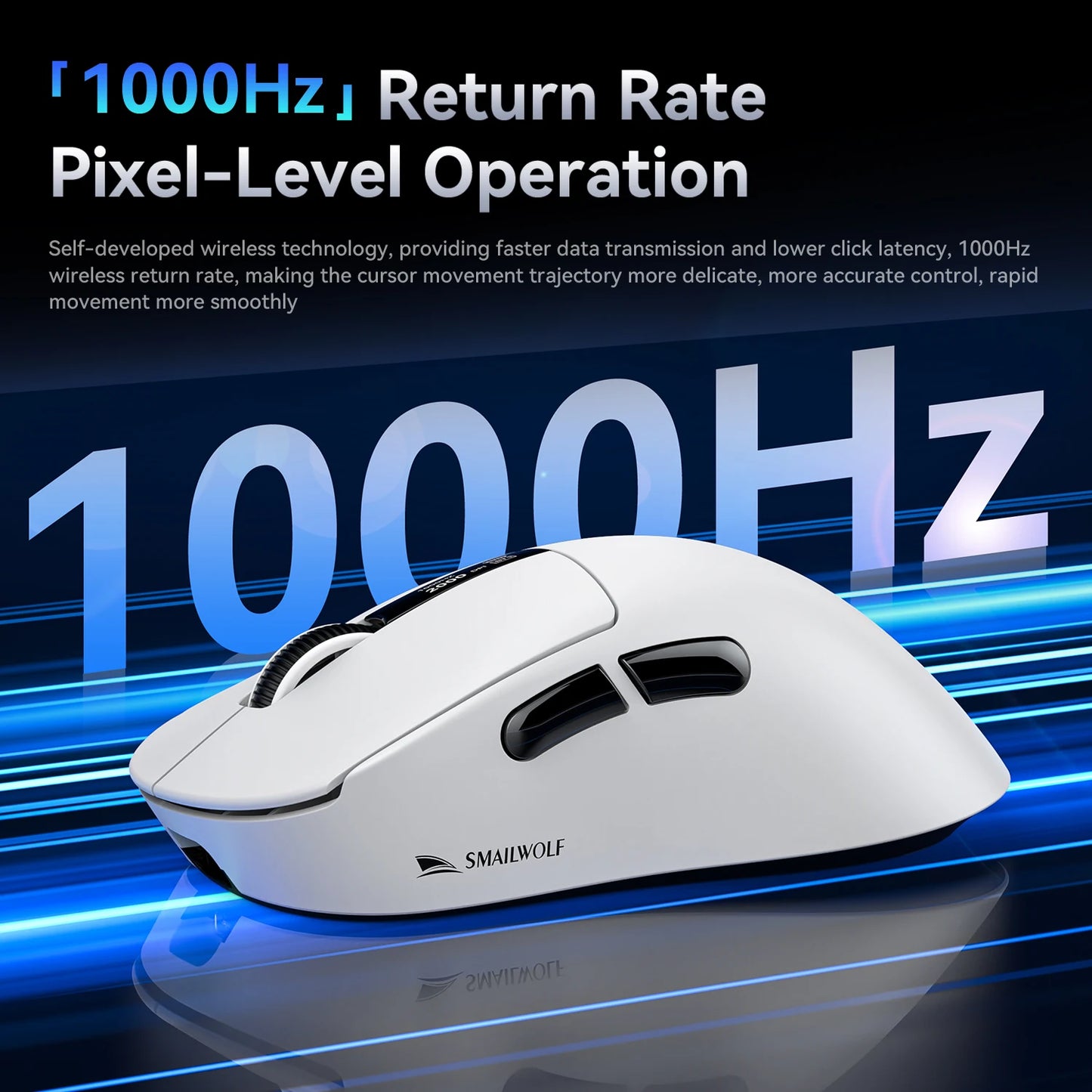 M6 Bluetooth Wireless Mouse Three-Mode E-Sports Gaming Laptop Lightweight PAW3311 1KHZ 12KDPI with Charging Dock