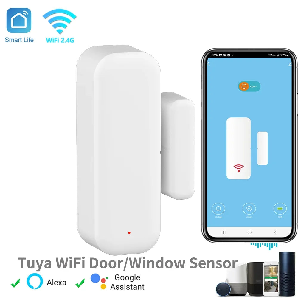 Wifi Door Sensor Window Sensor Smart Home Wireless Door Detector Smart Life APP Remote Control for Alexa Google Home