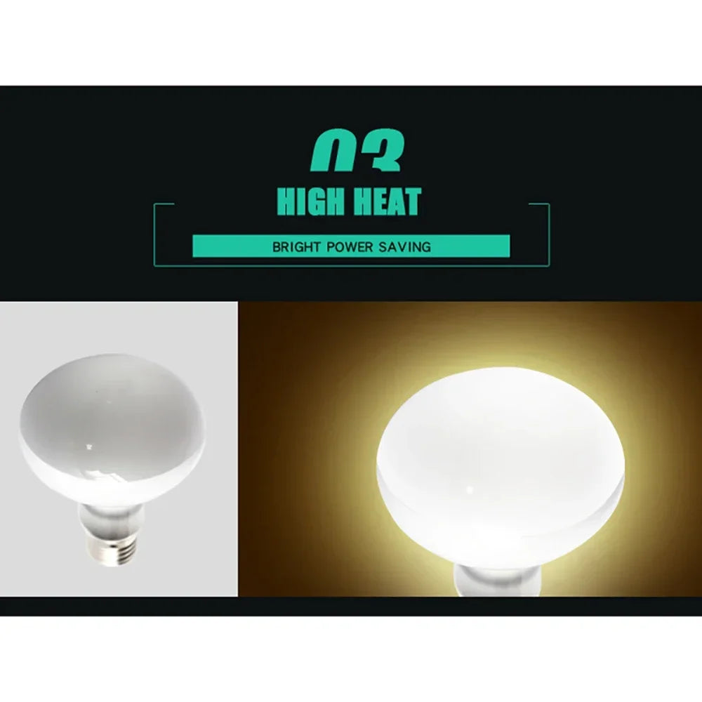 100W Solar Heating Lamp UVB Turtle Lizard Reptile Ultraviolet Light Bulb Amphibian Reptile Terrace Accessories Heating Supplies