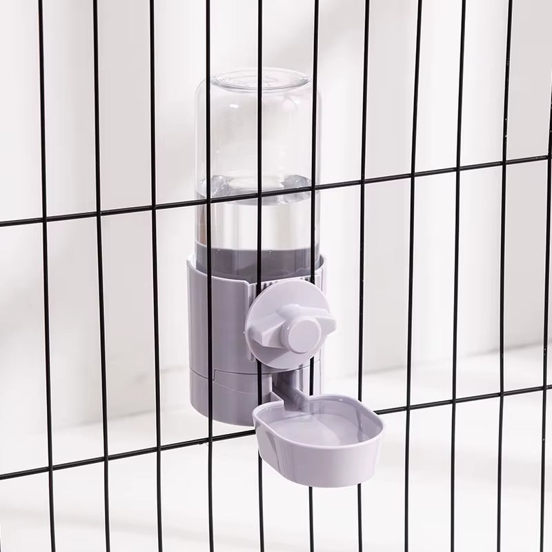 Automatic Pet Feeder Cage Hanging Bowl Water Bottle Food Container Dispenser for Puppy Cats Rabbit Birds Pet Feeding Product