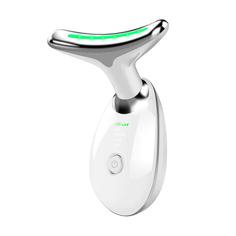 Wavy Chic Beauty Facial Massager, 7 Color Wavy Acne Beauty Microcurrent Facial Device Skin Firming for Face Neck Beauty Device