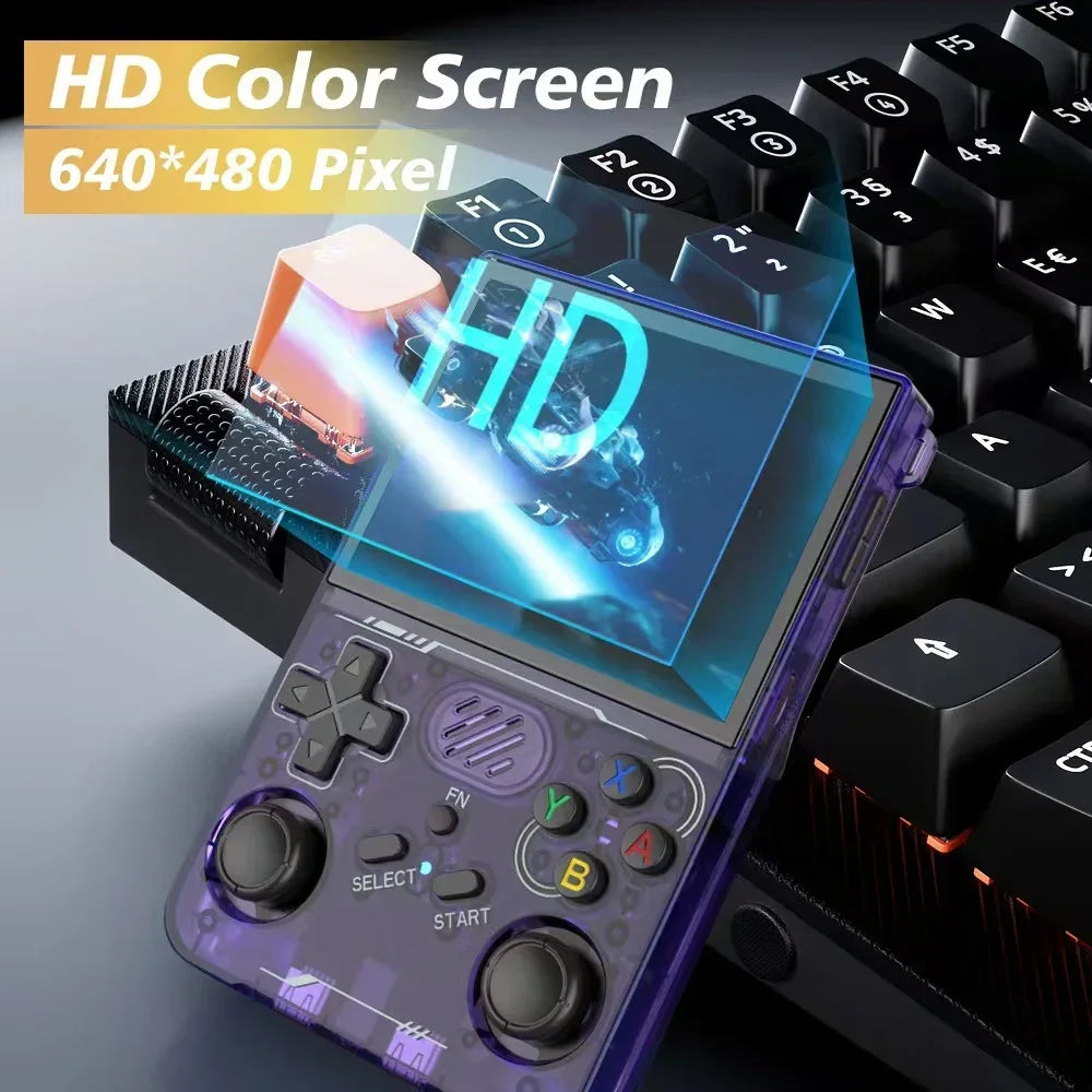 R36S Updated R36XX Retro Handheld Game Console Linux ARKOS 3.5Inch IPS Screen Portable Pocket Video Player Wi-Fi Games Kid Gift