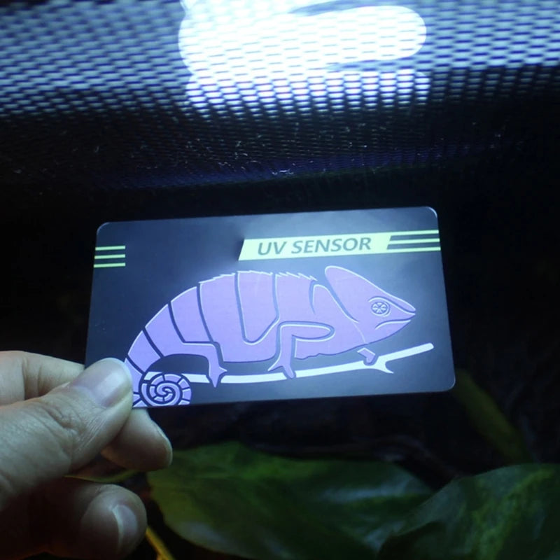 Reptile UVB Light Lamp Bulb Test Card UV Tests Paper Reptiles Terrarium Lamp Life Effective Tester Meter Pet Supplies