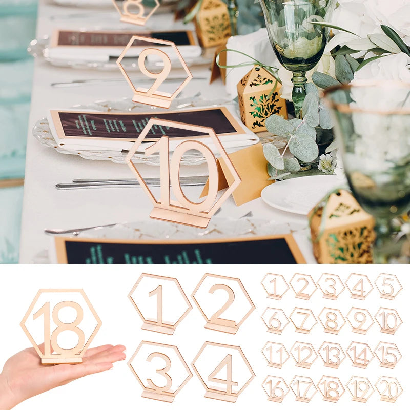 Wedding Number Wooden Table Place Card Rustic Wedding Engagement Reception Seat Decoration Number Signs Event Party Supplies