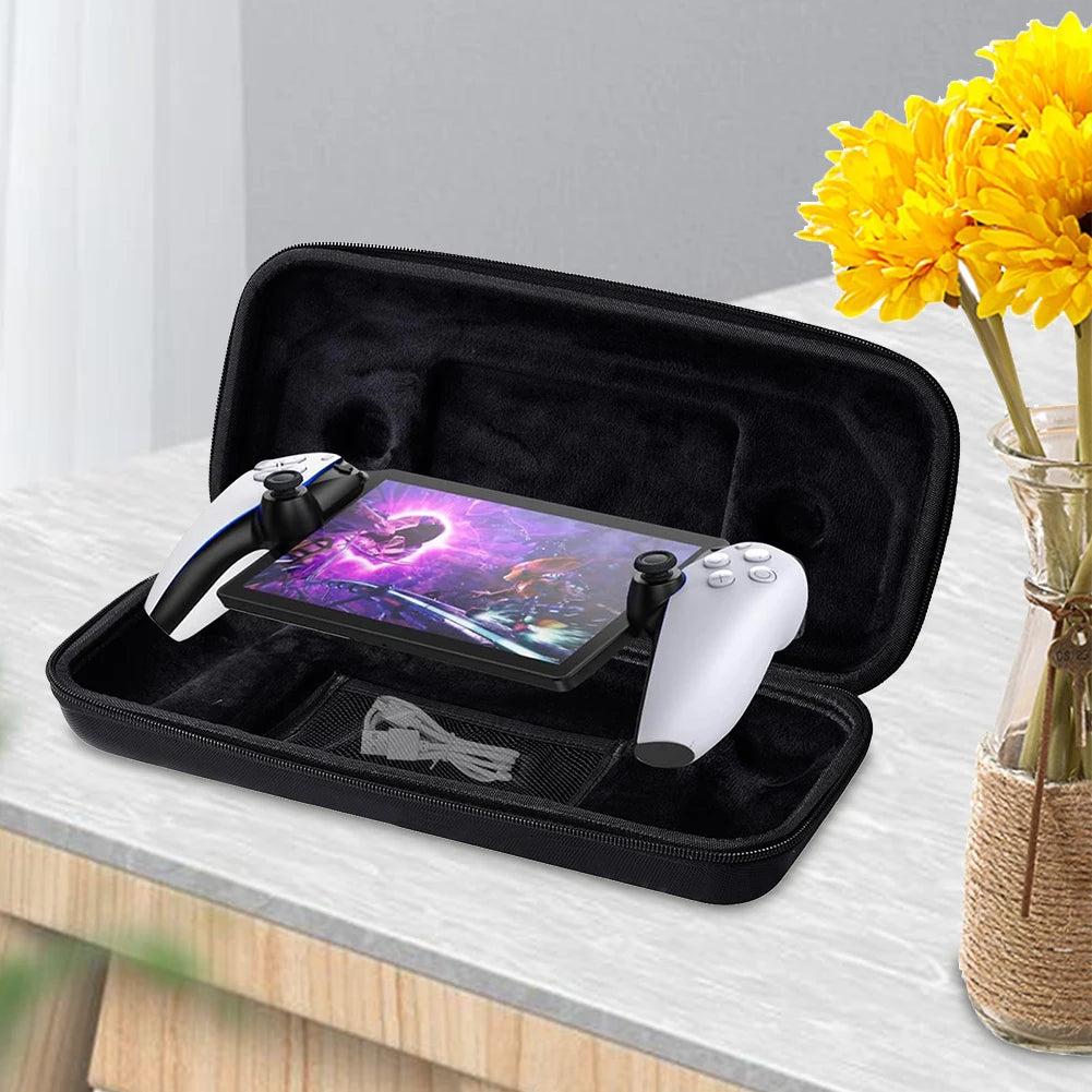 Carrying Case for PS5 Portal Case EVA Hard Carrying Case Storage Bag Anti-Scratch Travel Carry Handbag for Playstation 5 Portal