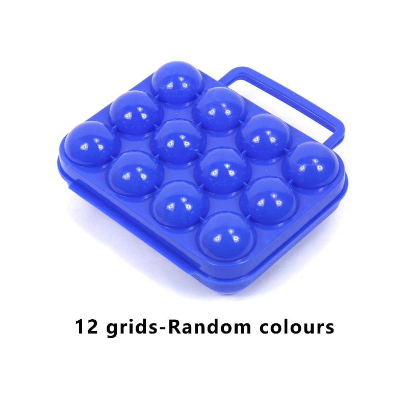 2 Grid Egg Storage Box Portable Egg Holder Container for Outdoor Camping Picnic Eggs Box Case Kitchen Organizer Case