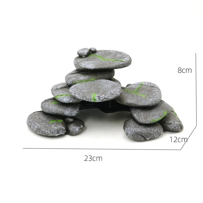 Fish Tank Reptile Box Landscaping Decoration Creative Resin Ornament Lizard Gecko Tree Root Hide Cave Amphibians Terrarium Decor