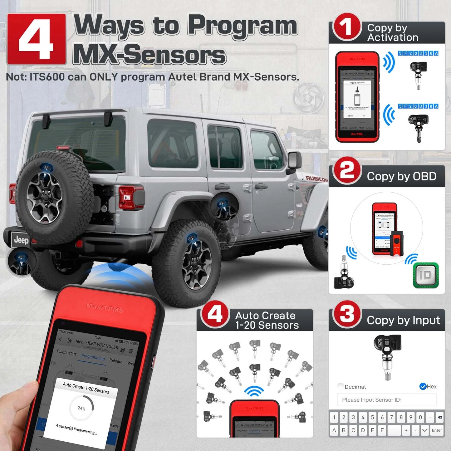 Autel Maxitpms ITS600E Diagnostic Scanner TPMS Relearn & Scan Tool Upgraded of TS508 Oil Reset/Bms/Sas/Epb Work with TBE200E