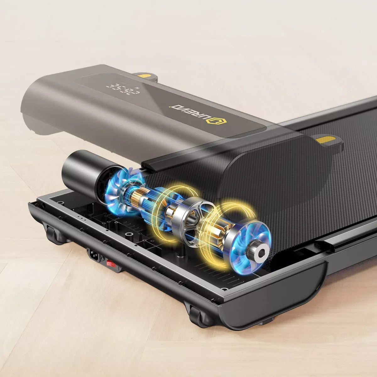Under-Desk Electric Treadmill for Home and Office Applications