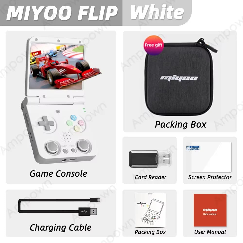 Flip V2 Handheld Game Players 3.5''IPS Screen Linux System Onion OS Video Game Consoles Free Storage Bag Gamer Gift Gaming