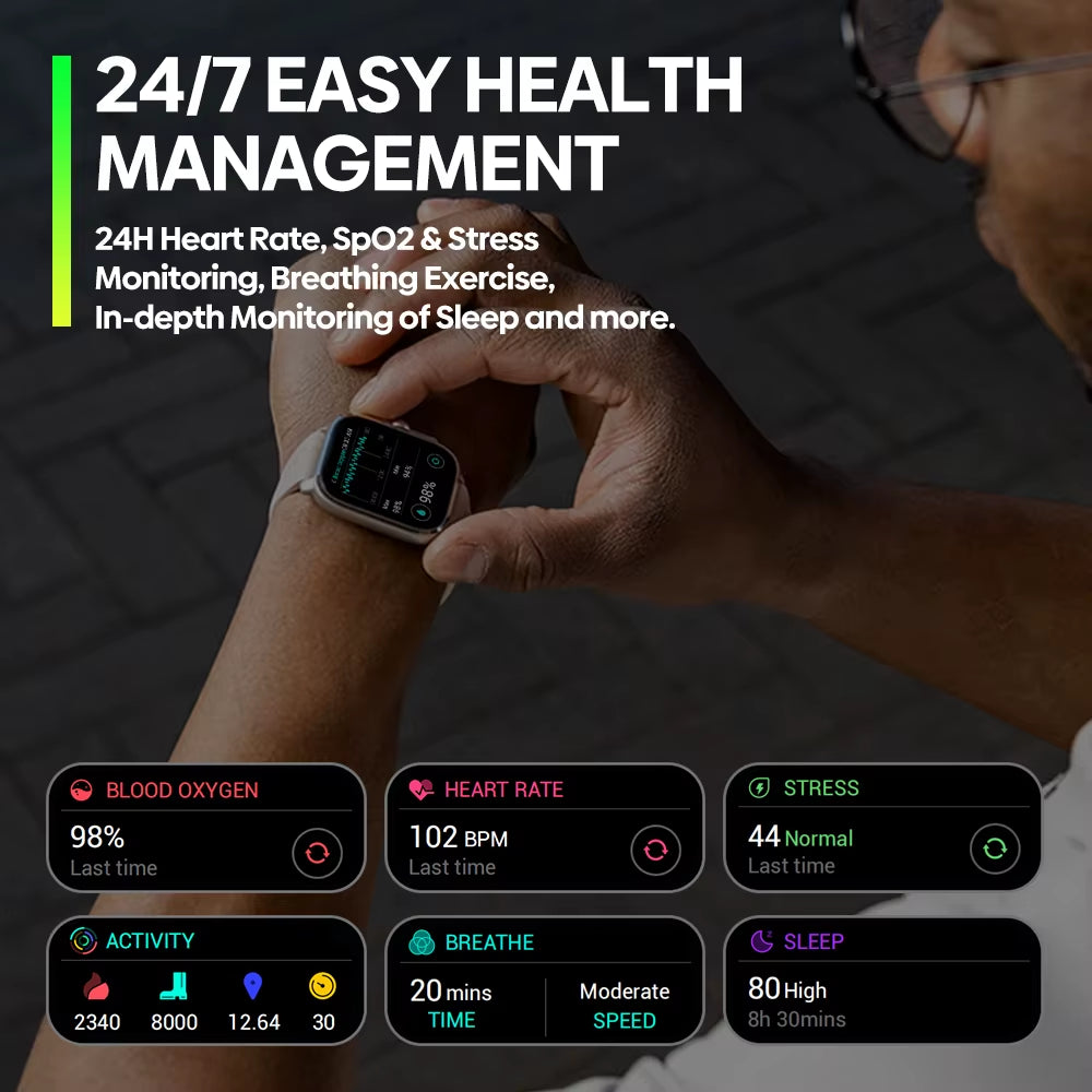 New beyond 3 Pro GPS Smart Watch Built-In GPS & Route Import 2.15" AMOLED Display Make/Receive Phone Calls Smartwatch