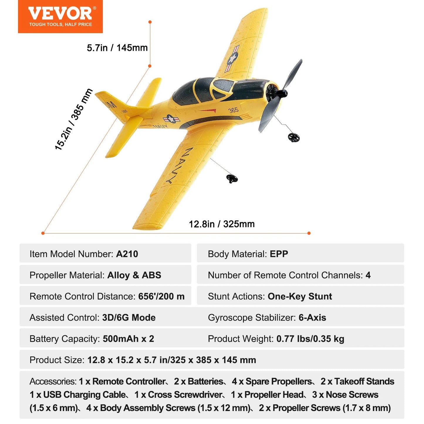 RC Airplane Trainer Aircraft EPP Foam RC Plane Toy 2.4 Ghz Remote Control