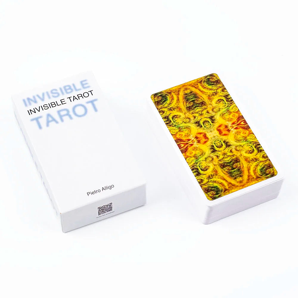 Invisible Tarot 78 Blank Cards Create Your Own Tarot Deck 10.3*6Cm Practicing Your Vision of the Invisible for Family Party