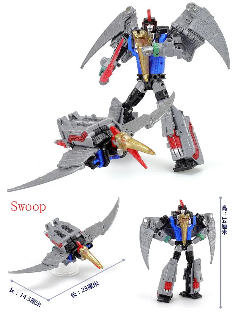 BPF 5IN1 Combination Transformation Toy G1 Dinosaur Dinoking Volcanicus Deformation Grimlock Swoop Sludge Slag Snarl Model Robot