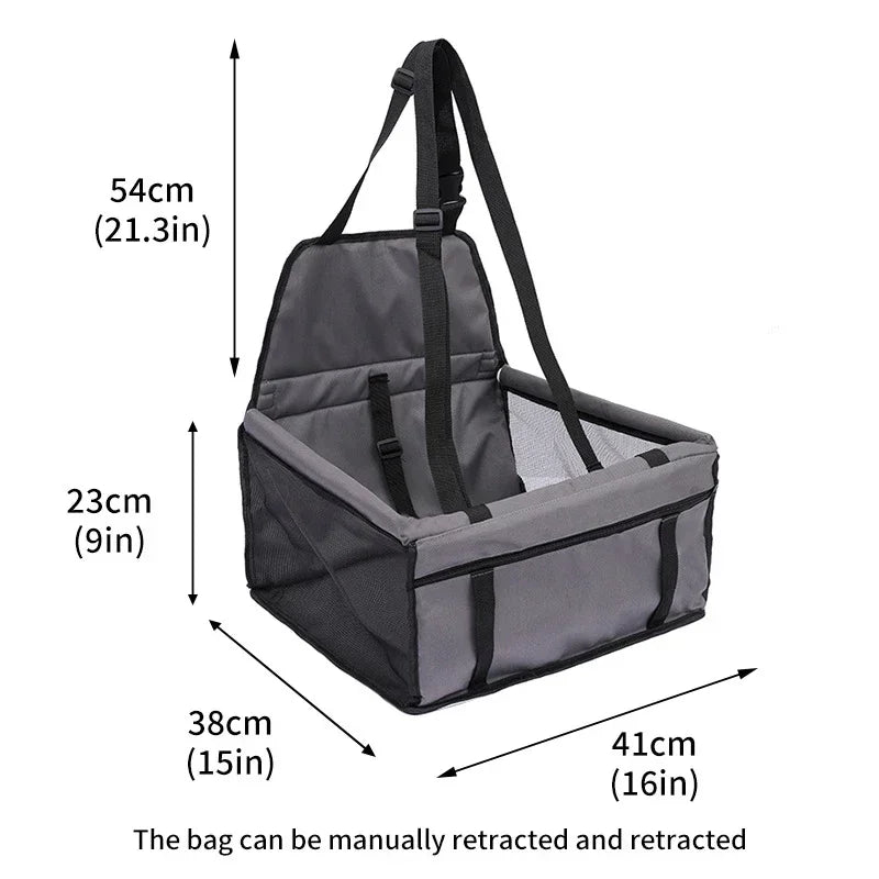 Travel in Style: Waterproof Double Thick Mesh Pet Car Seat Bag & Blanket for Small Dogs - 5 Vibrant Colors Available
