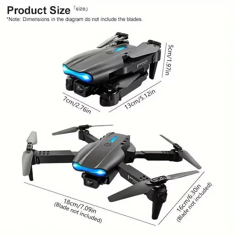New E99Pro RC Drone 4K Professinal with 1080P Wide Angle HD Camera Foldable Helicopter WIFI FPV Height Hold Gift Toy
