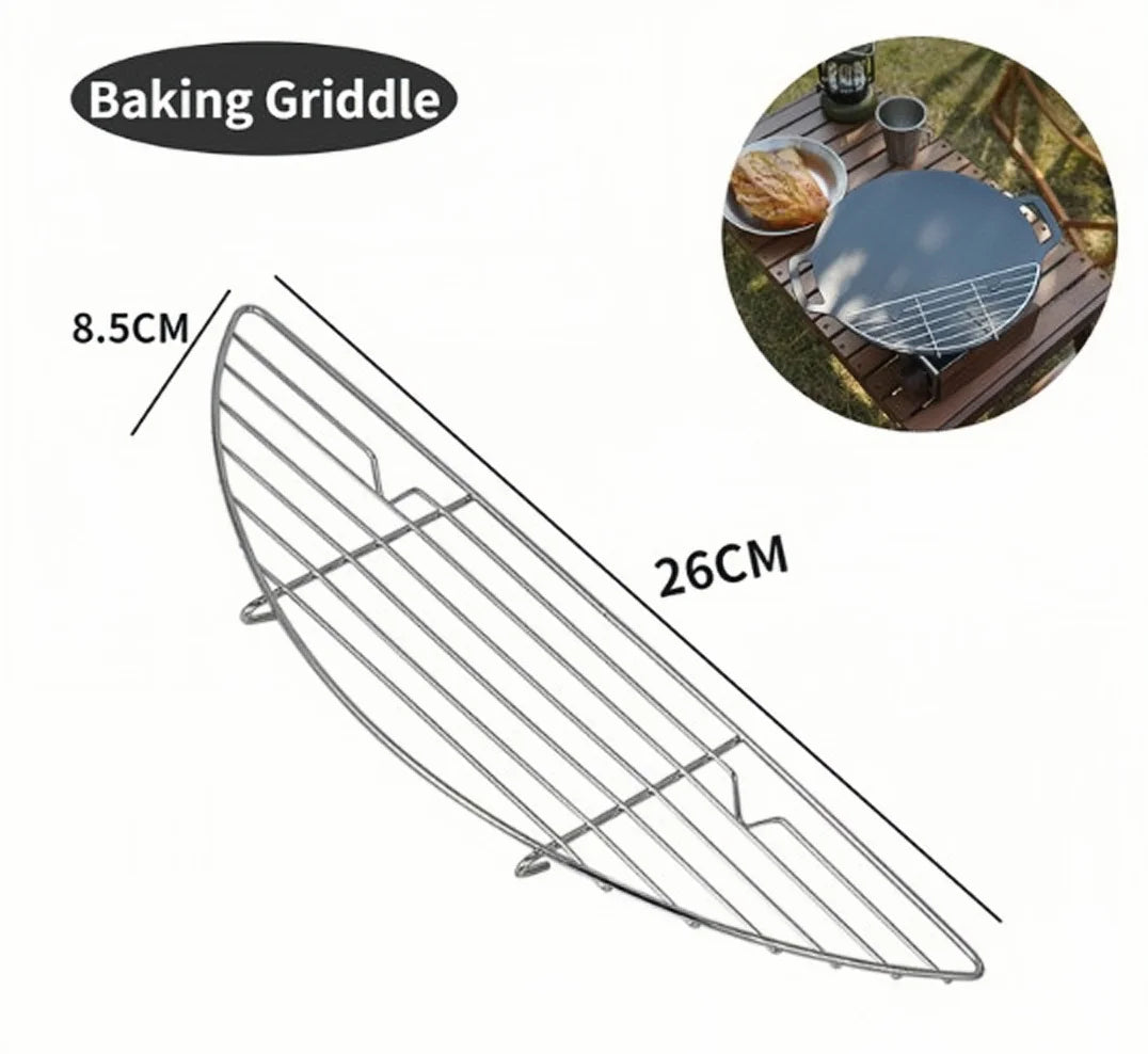 Baking Griddle Non-Stick Anti-Scorch High Temperature Barbecue Grid Mesh Pad for Outdoor Camping Bbq Tools Camping Hiking Access