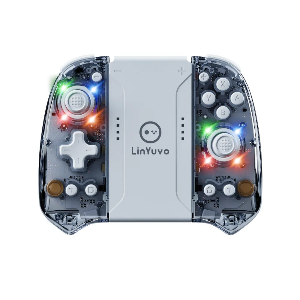 Linyuvo Wireless Gamepad KS58 for Switch&Oled with Turbo/Vibration/6-Axis Gyro/Wake-Up Function/ Rocker,Long Life Gamepad