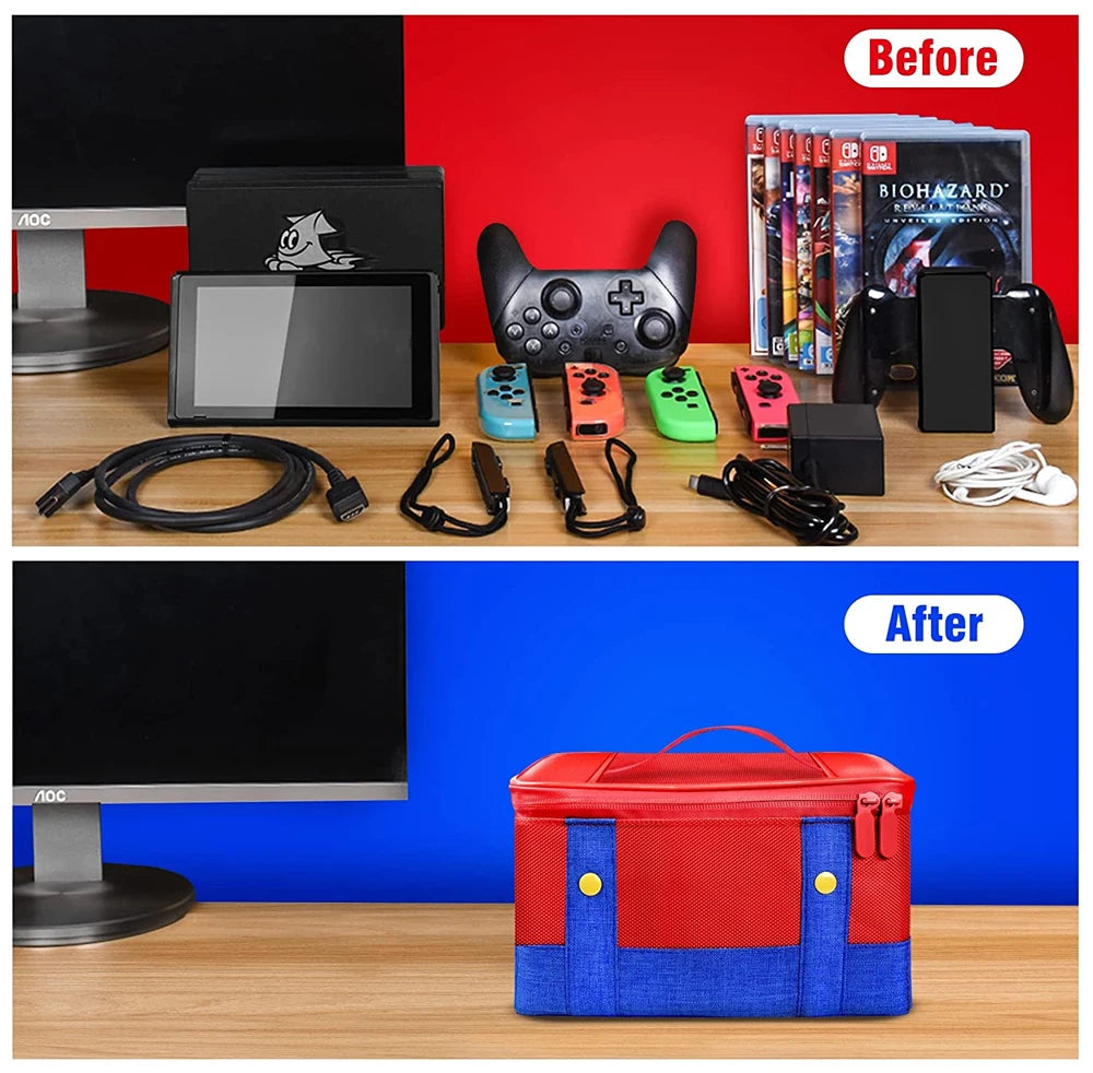 Switch Case for Nintendo Switch Portable Waterproof Hard Protective Storage Bag for Nintendo Switch Console & Game Accessories