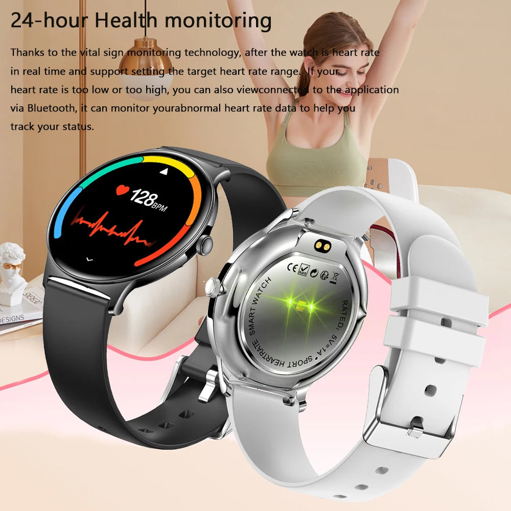 New Ultra Thin Smart Watch Women Screen Always Display Time Sports Bracelet Bluetooth Call Fashion Smartwatch