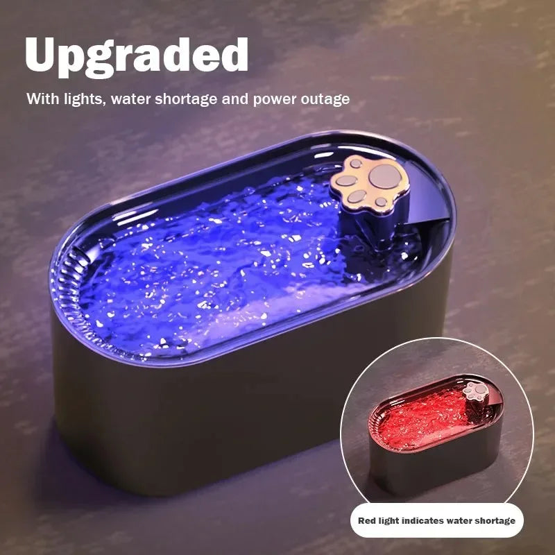 3L Pet Automatic Water Fountain with Led Light Ultra Silent Pet Drinking Water Fountain Usb Cats Electric Mute Pet Water Feeder