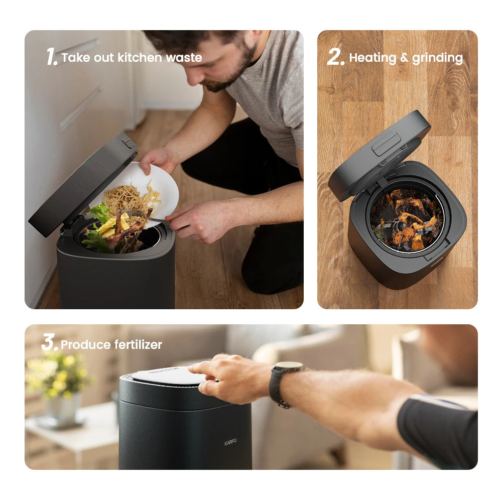 Ecostar S1 Smart Kitchen Waste Composter Eco-Friendly Electric Kitchen Compost Bin Sustainable Indoor Countertop Food Cycler