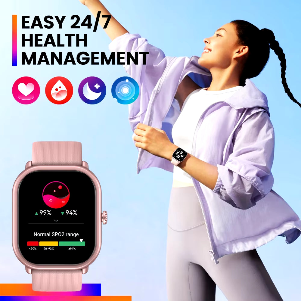 New GTS 3 Pro Voice Calling Smart Watch Ultra-Big HD AMOLED Screen Health and Fitness Tracking Smartwatch for Men Women