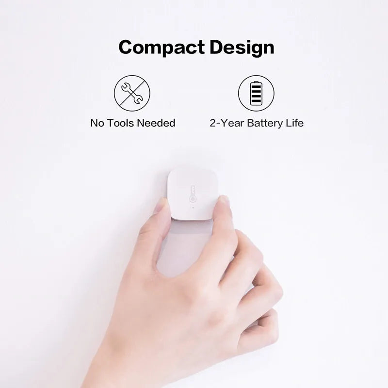 Smart Air Pressure Temperature Humidity Sensor Environment Zigbee Remote Control Work with Xiaomi Home Homekit Gateway Hub