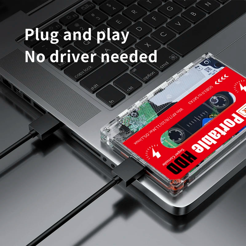Super Console 2T Portable Retro Game HDD with 120000+ Games for SS/MAME/DC/NAOMI Plug and Play for PC/ Laptop for Kid
