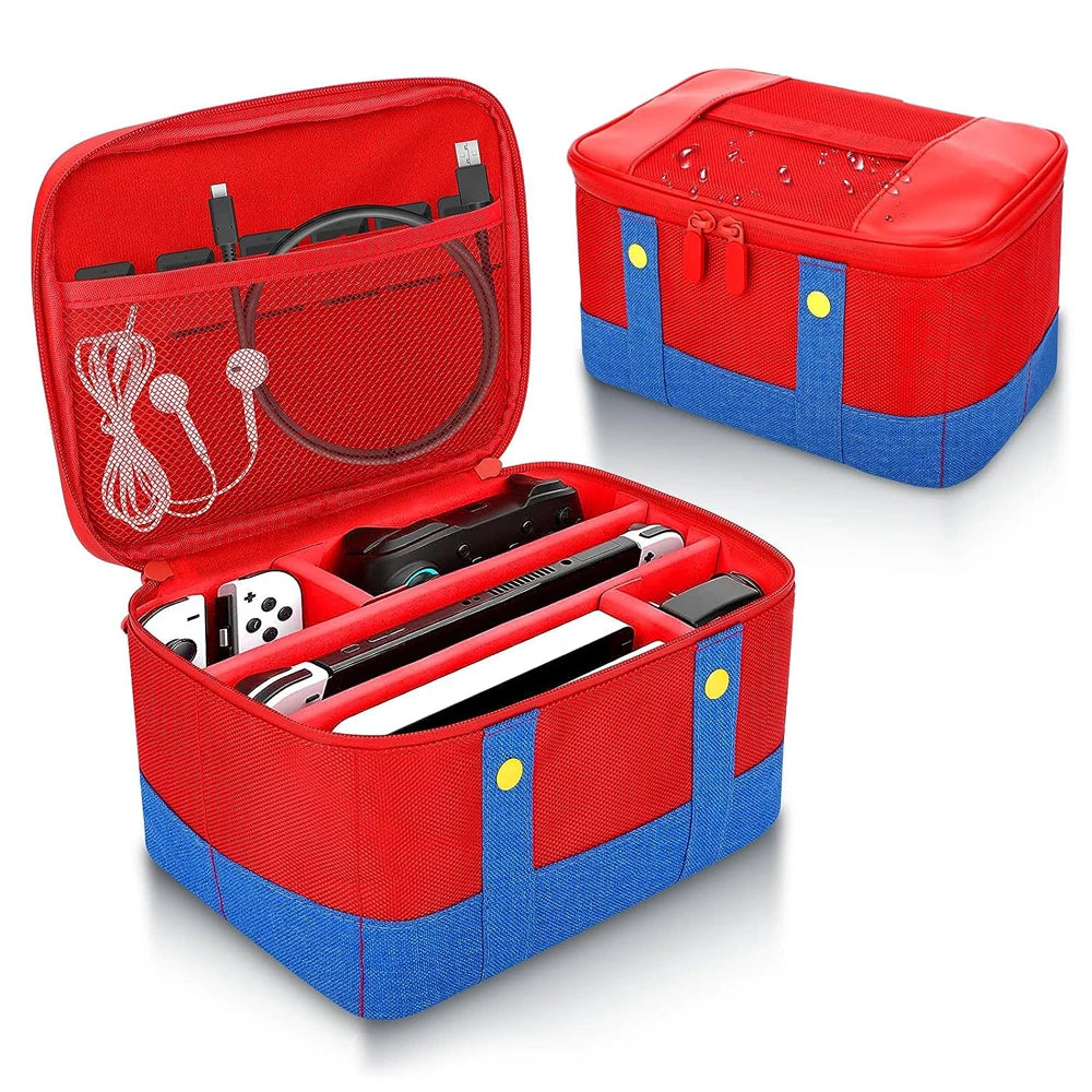 Large Carrying Protective Case for Nintendo Switch OLED Console Pro Controller Travel Storage Bag Case for Switch Accessories