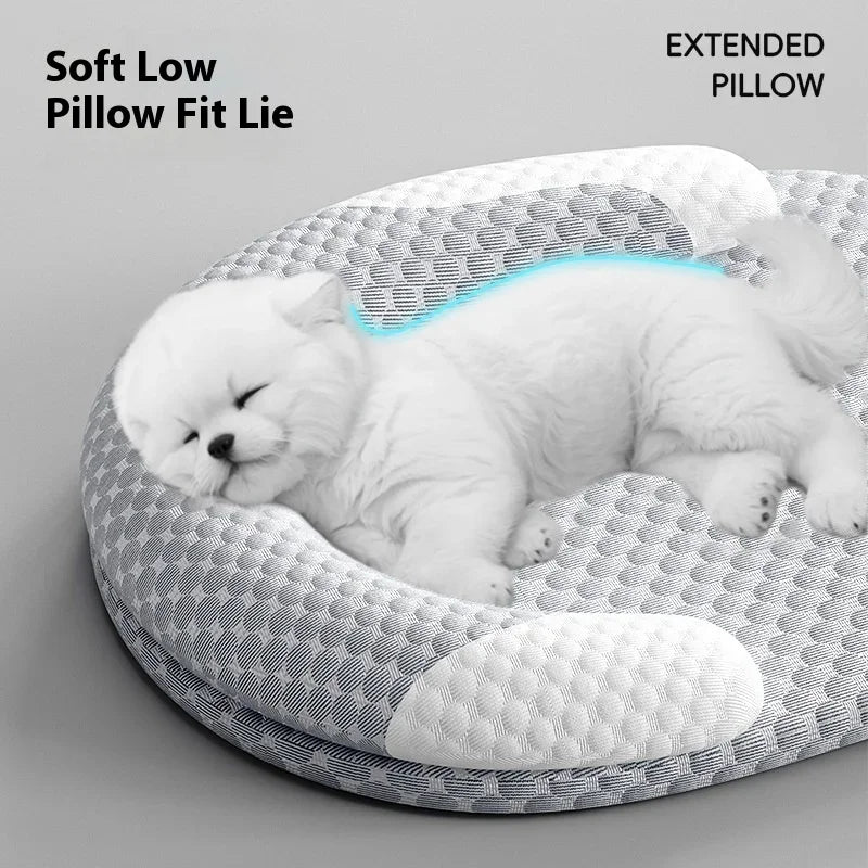 Premium Cooling Pet Mat for Dogs and Cats - Removable and Washable Ice Silk Bed for Ultimate Comfort