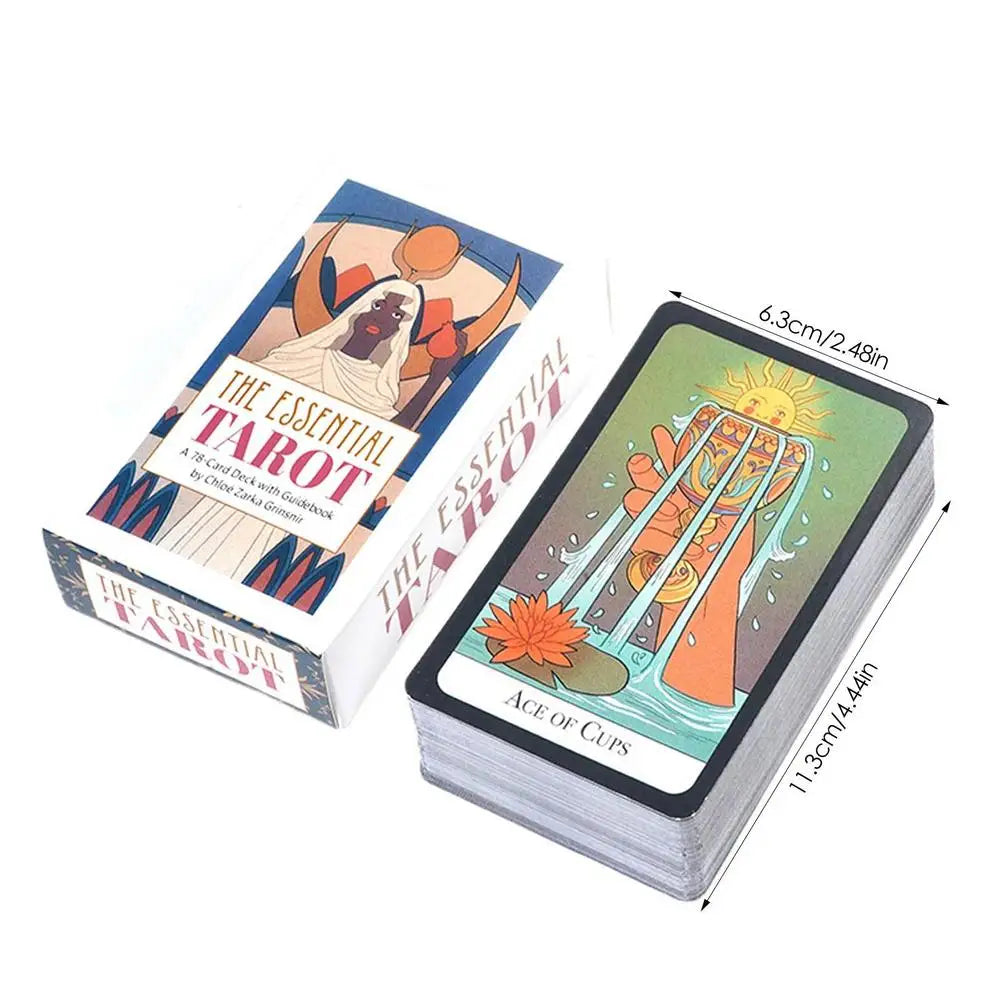 Crystals Tarot Cards Oracle Cards Tarot Deck and Card Game High Quality Kabbalis Board Game Divination Fate Party Enterainment