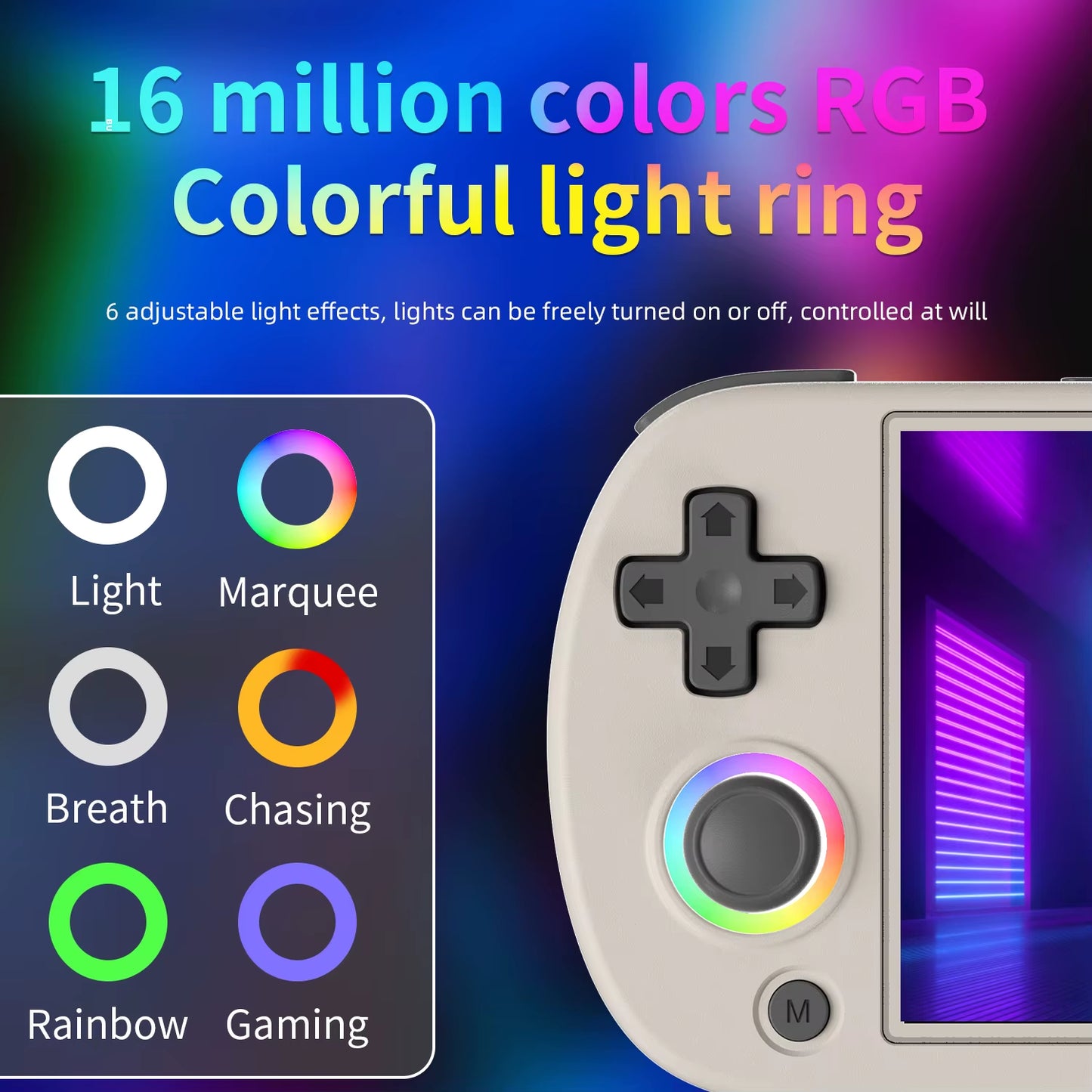 RG40XX H Handheld Game Console Linux 64-Bit System 4.0 Inch IPS 3200Mah Retro Video Gaming Console 64G 5000+ Games Gift