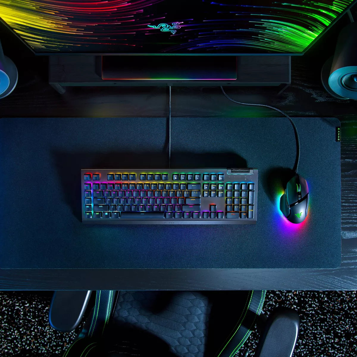 Razer BlackWidow V4 X Mechanical Gaming Keyboard featuring Razer Chroma RGB Lighting