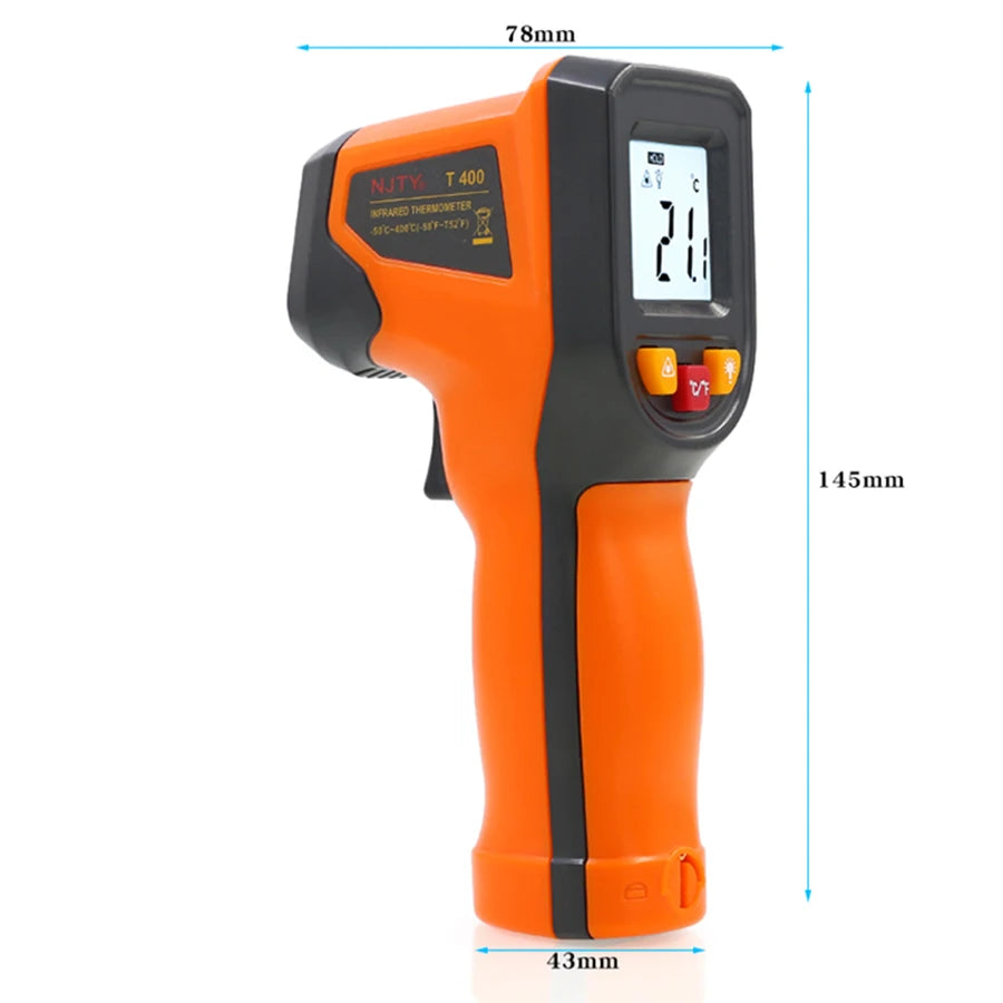 T400A T600A High Precision Infrared Thermometer, Water Thermometer, Baking and Kitchen Industrial Thermometer