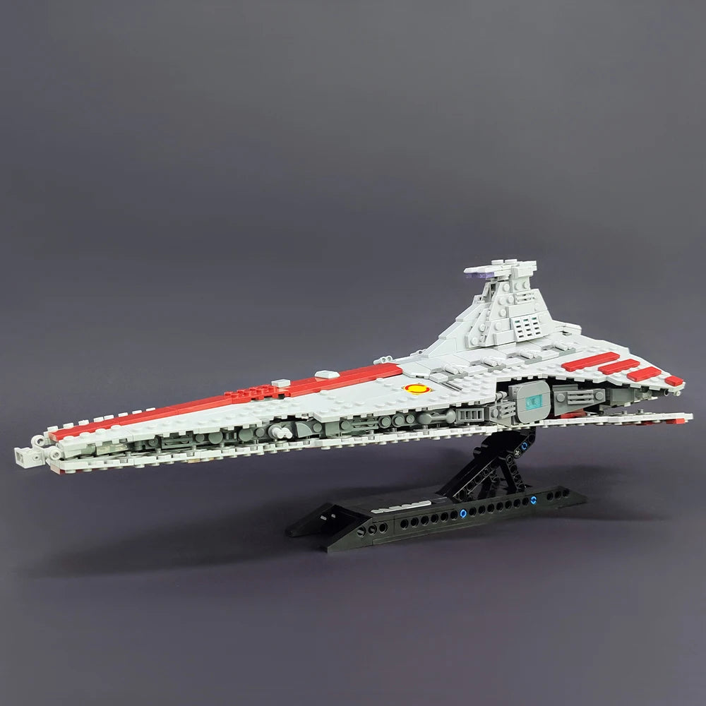 67106 JIESTAR High-Tech Moc Venator Attack Cruiser Fighter Destroyer Brick Technical Model Building Star Blocks Space Ship Toys