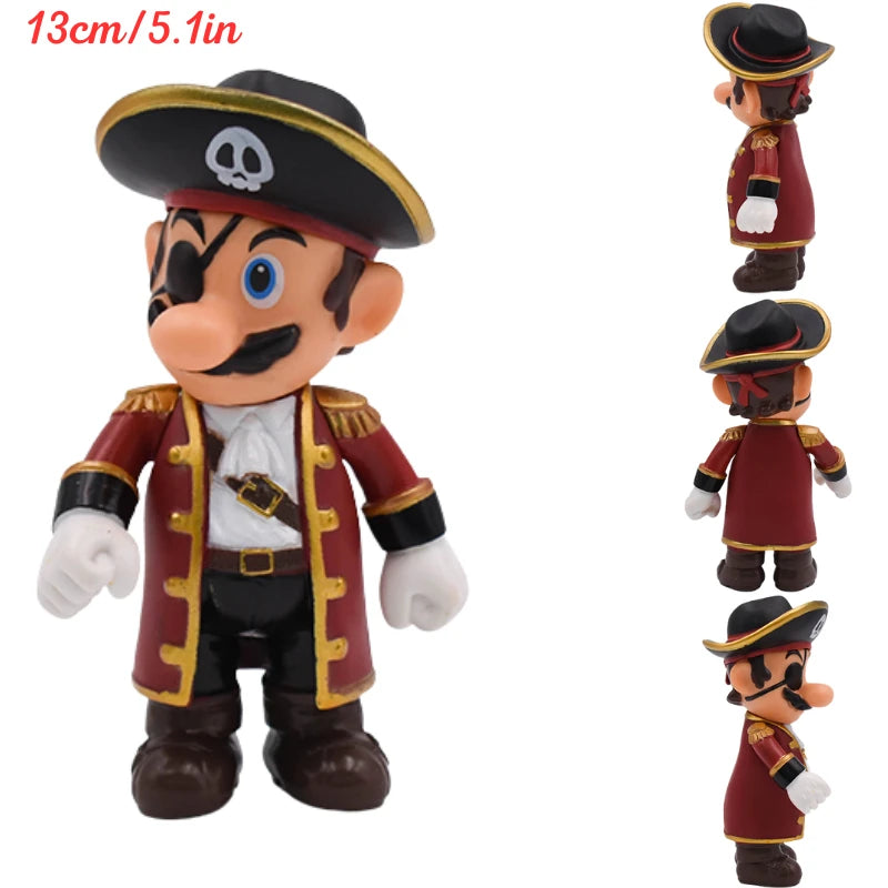 MARIO Series Princess Peach Bowser Cool PVC Action Figure Toys Mario Bros Koopa Troopa Donkey Kong Cappy Anime Model Dolls Gifts