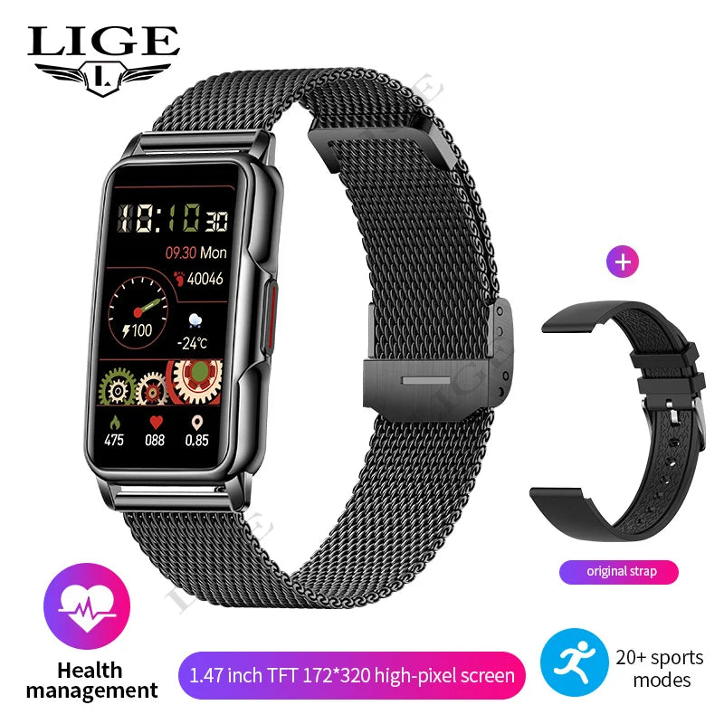 Android IOS Smart Bracelet Women Smartwatch Men Heart Rate Blood Oxygen Waterproof Sport Smart Band Watch for Ladies +Gift