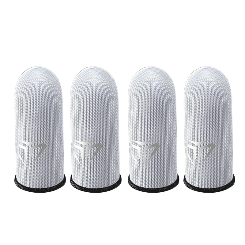 2 Pcs Mobile Game Fingertip Gloves Sweatproof Anti-Slip Touch Screen Finger Sleeve Breathable Gaming Fingertip Cover for Gamer