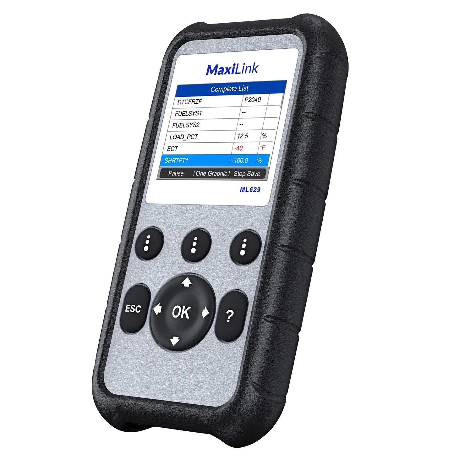 Maxilink ML629 Enhanced CAN OBD2 Scanner with ABS SRS Transmission Engine Diagnosis Auto VIN Scan Tool Check Engine Light