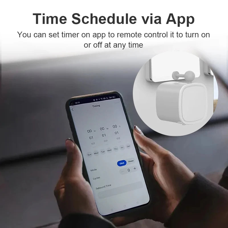 Bluetooth Smart Finger Robot Switch Button Pusher Bot Remoter APP Control Home Appliance Google Home Alexa Voice Assistant